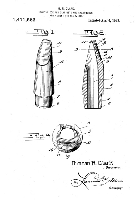 Duncan R Clark patent 1922